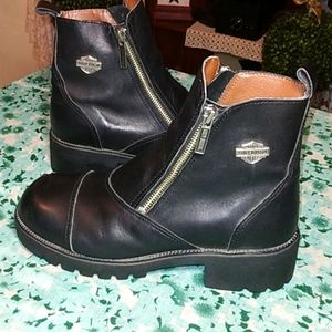 Harley Davidson boots.